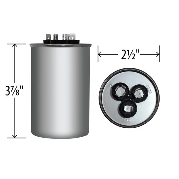 50/10 uf MFD 370 440 VAC Run Capacitor replaces GE Genteq Capcom C35010R C45010R