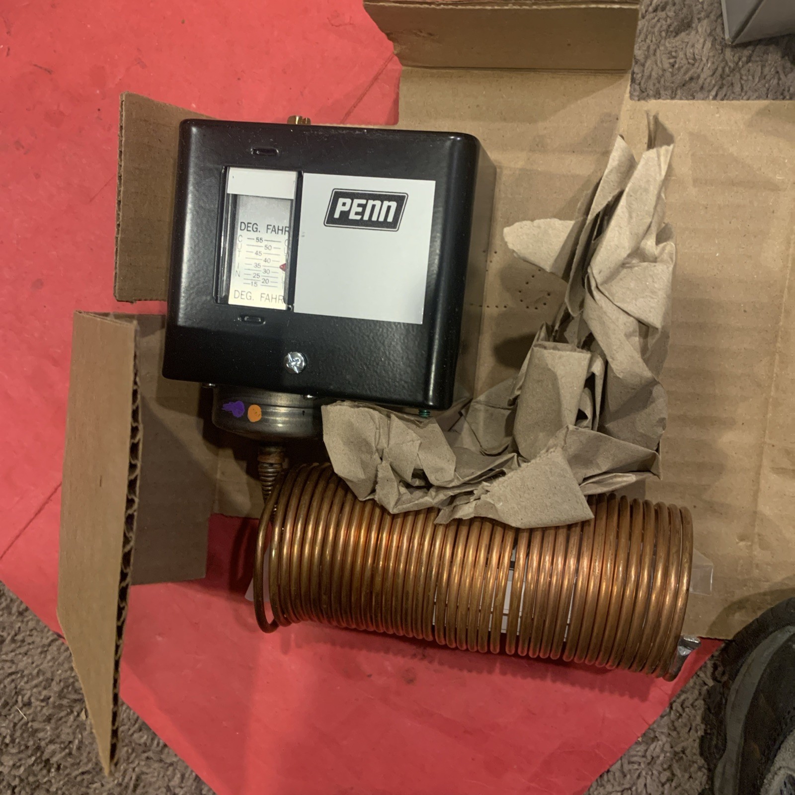 PENN A70GA-1C Temperature Control 120-240V 15-55 Opens 35 Close 40F 1/8” X 20’