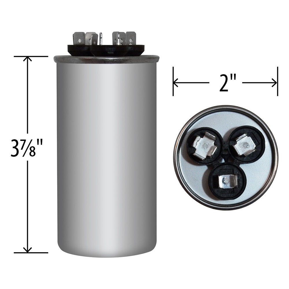 USA Replacement for Totaline P291-3554RS Dual Capacitor 440 Volt 35 + 5 MFD
