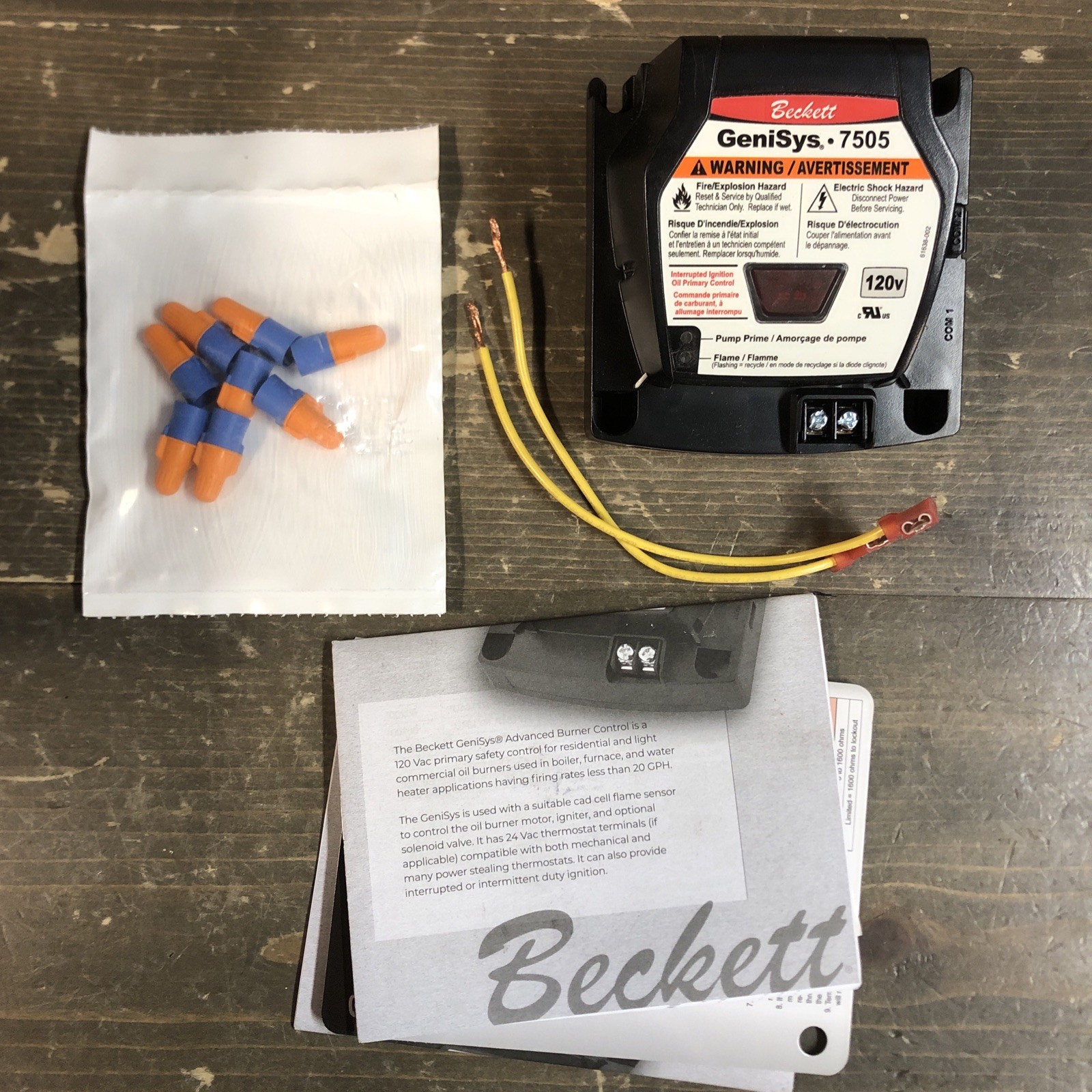 BECKETT GeniSys 7505 120-Volt Oil Burner Control – 7505P1515U *READ*
