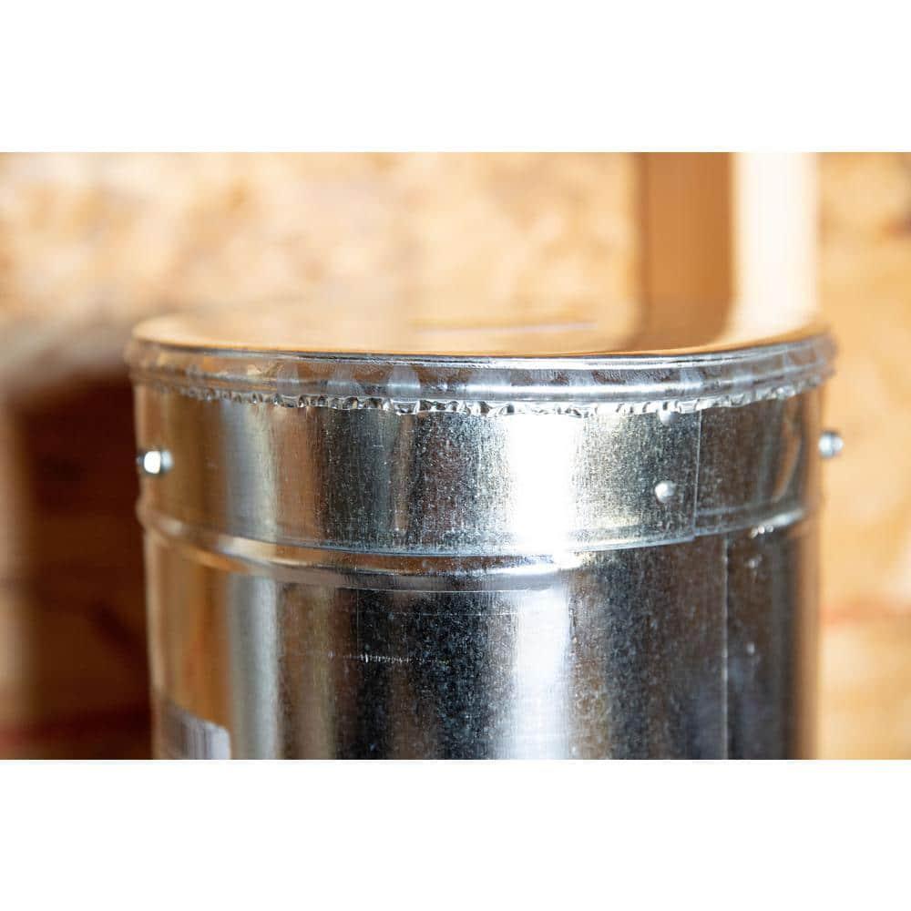 Master Flow 8 in Round Duct Cap Galvanized Steel HVAC Tee Cap Clean Out Plug