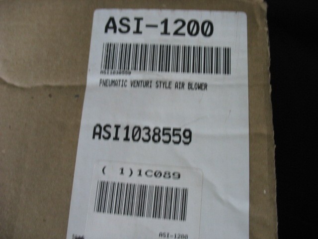Air Systems International Venturi Pneumatic Air Blower ASI-1200, 1/2″ NPT -NEW-