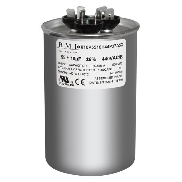 55/10 uf MFD 370 440 VAC Run Capacitor replaces GE Genteq Capcom C35510R C45510R