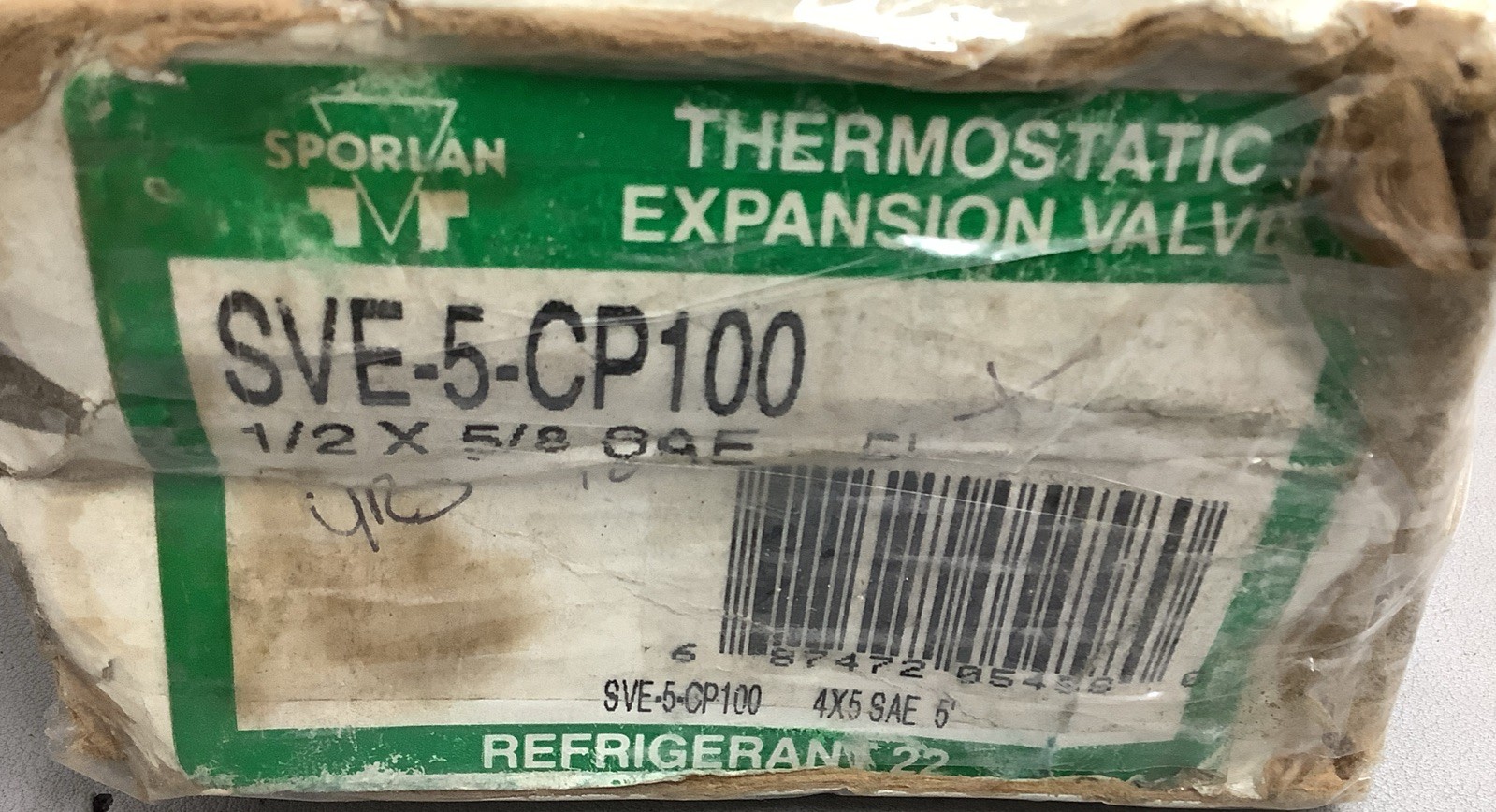 Sporlan SVE-5-CP100 1/2×5/8 SAE Flare Thermostatic Valve (b137)