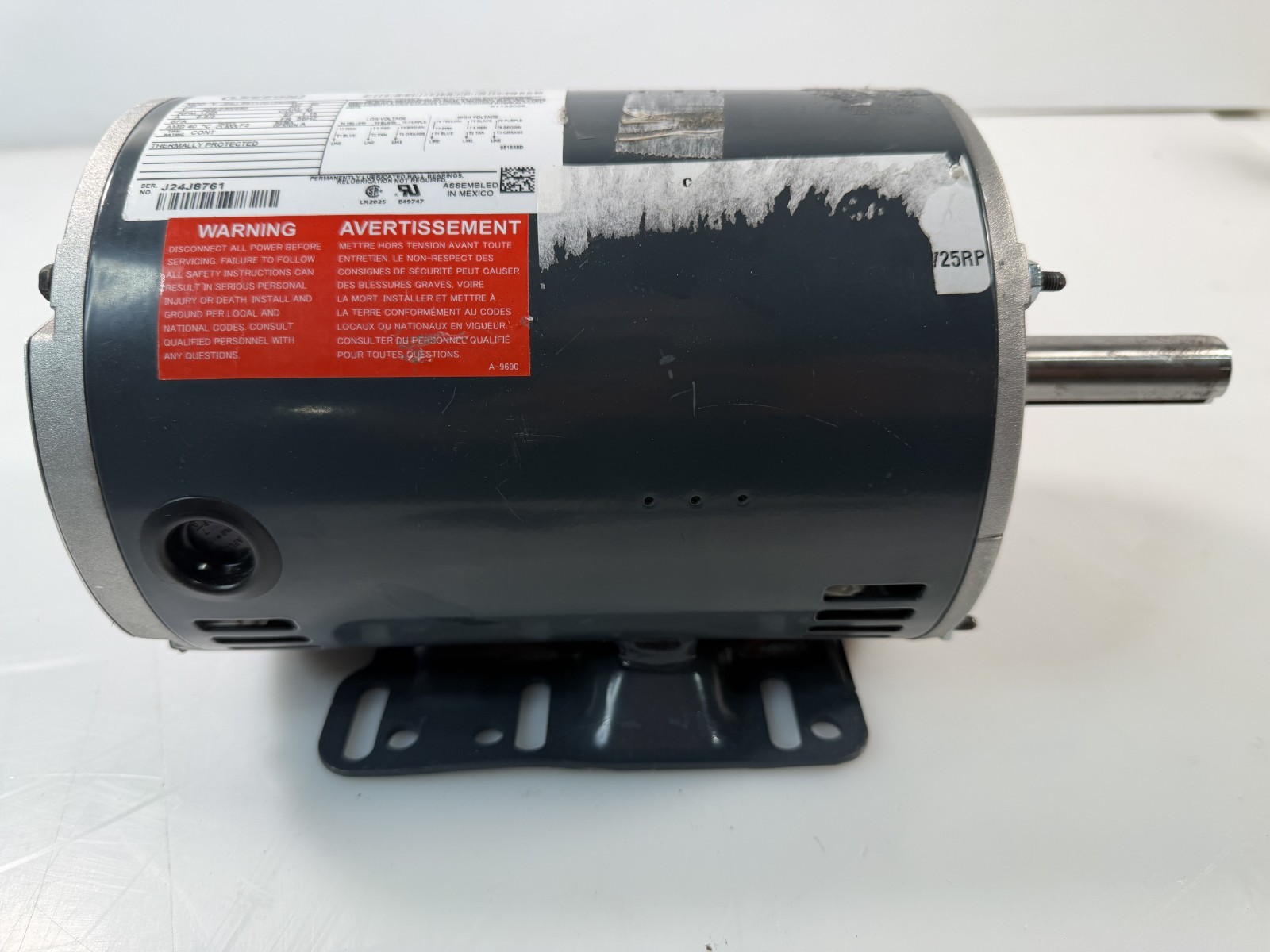 LEESON 56T17D15622B 3-Phase Blower Motor 208-230/460V Carrier HD58FE654 Marathon