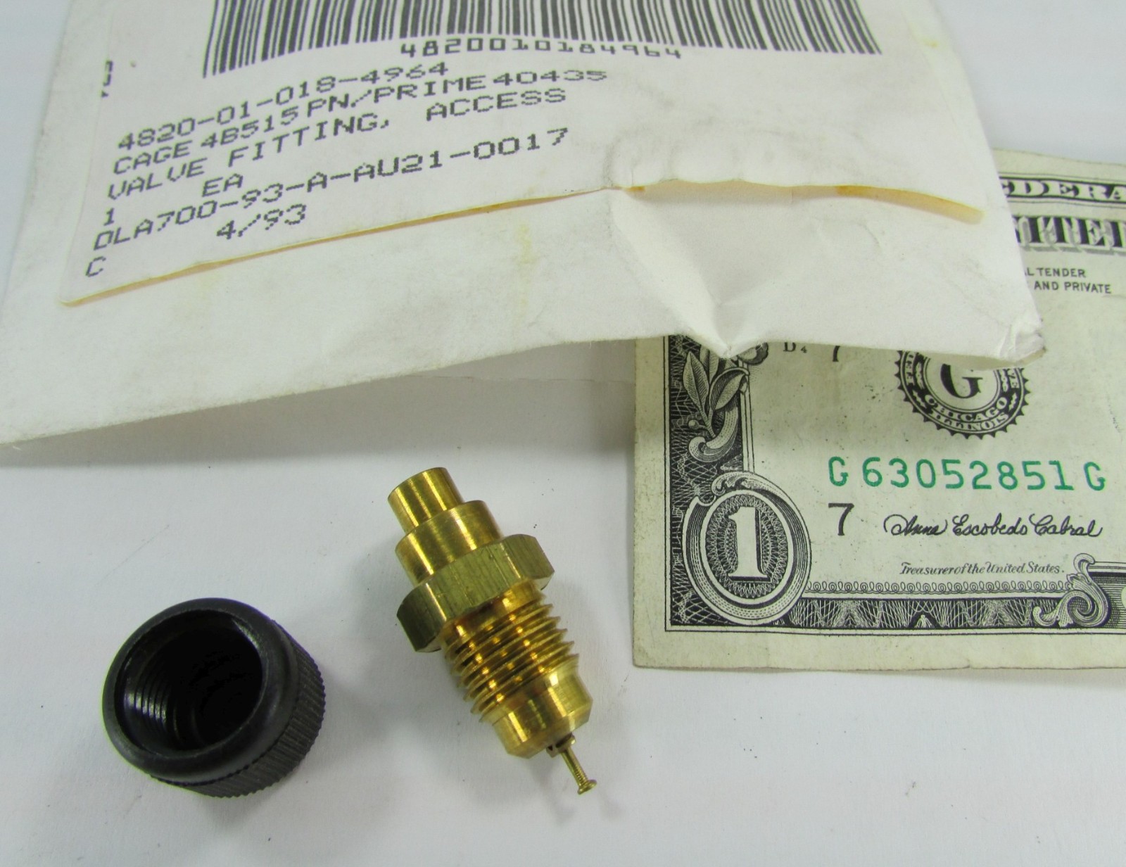 Military Brass Refrigerant Solder Valves 45 Deg. 1/4″ SAE Flare 4820-01-018-4964