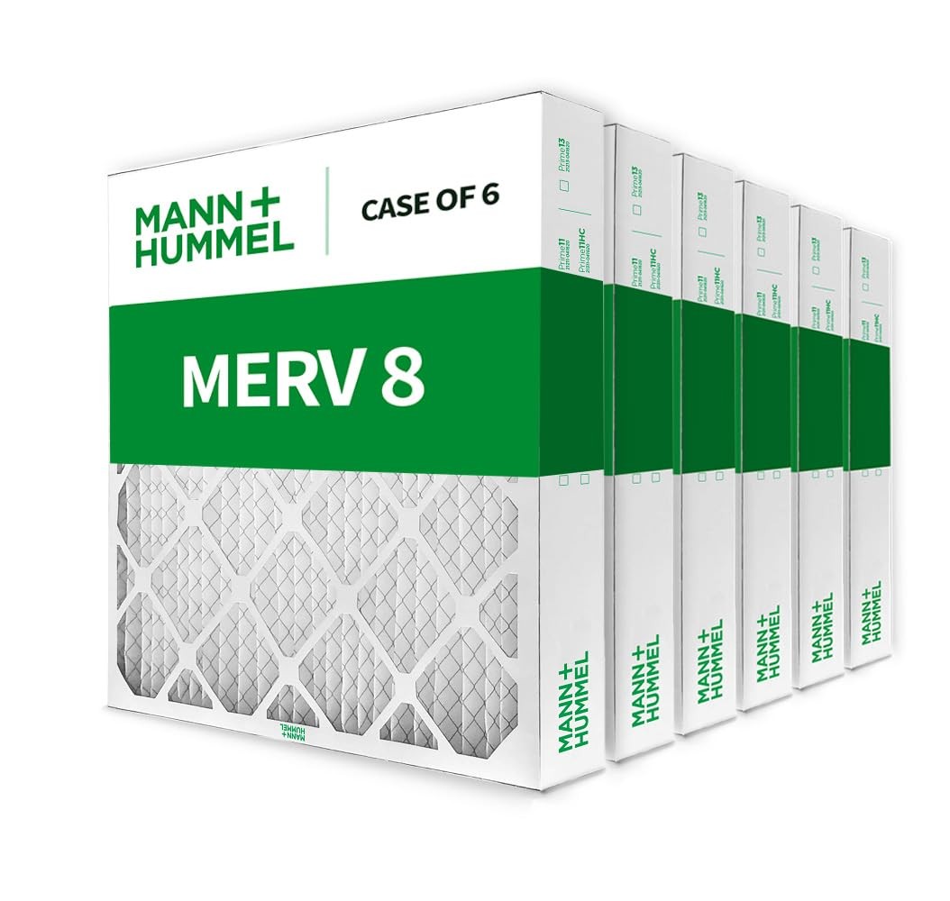 Mann+Hummel Mannhummel 20X25X4 Merv 8 Pleated 4 Ac Furnace Air Filter. Case Of