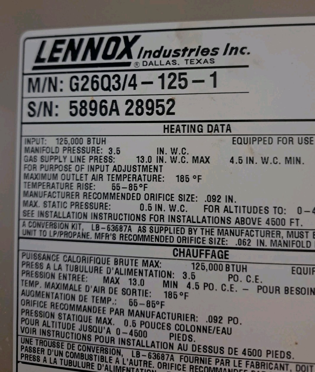18J2301 Lennox Furnace Collector Box 64J12 / LB-66579C Condensation Pan 24″ Wide
