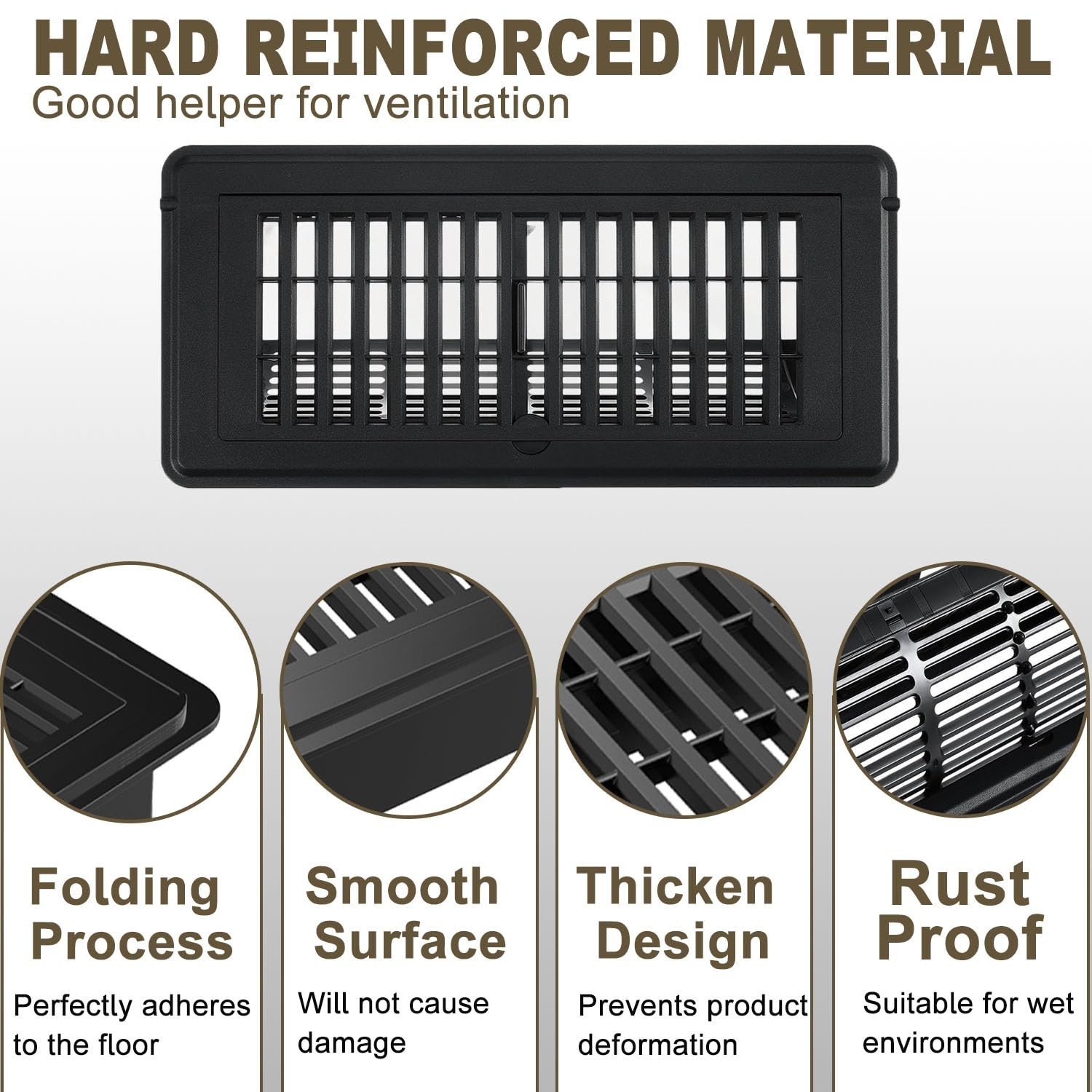 2-in-1 Vent Deflector & Floor Vent Cover, 2 Pack | Tool-Free Installation, Ad…
