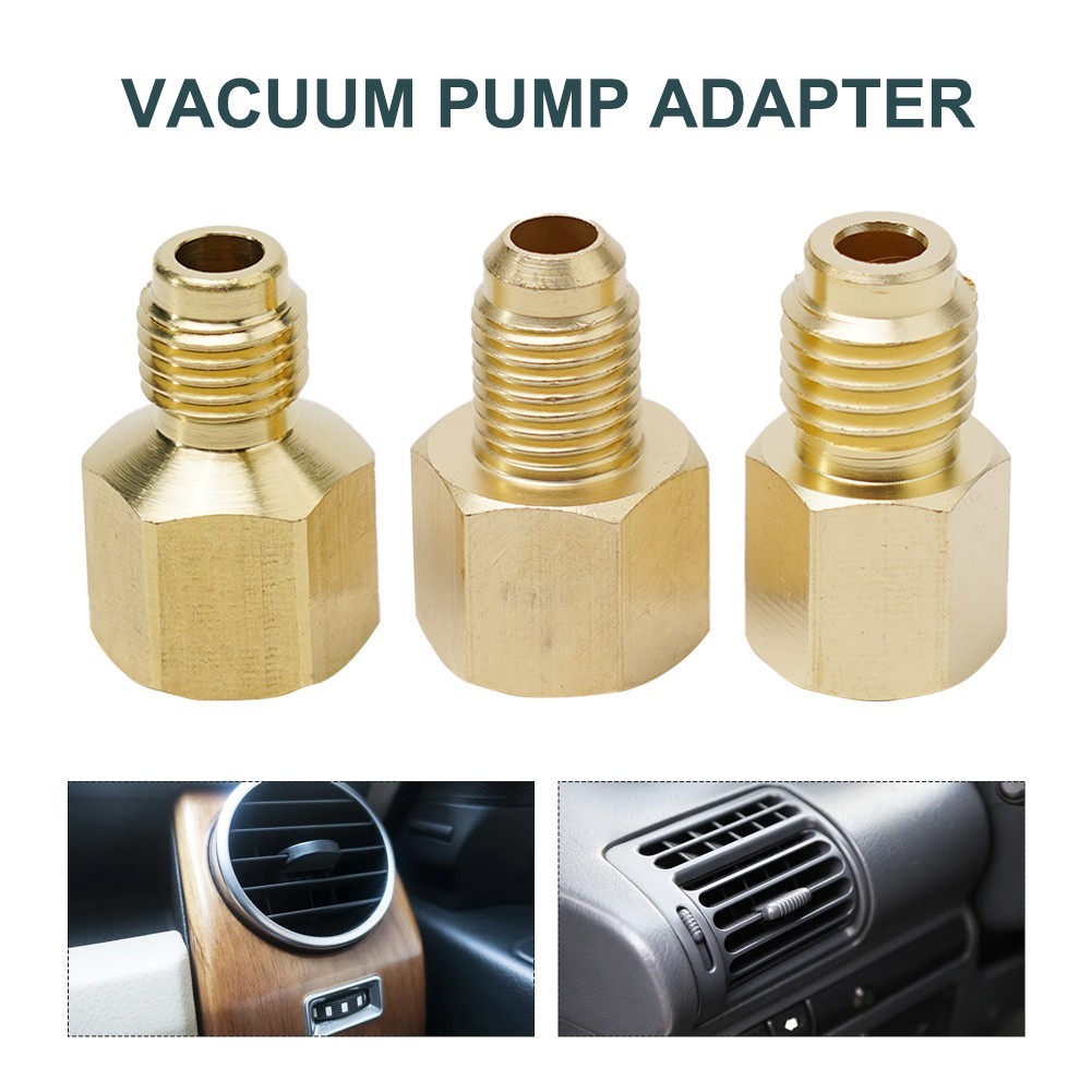 3pcs Vacuum Pump Adapter For R134a R12 R22 R410a Hvac Service High Quality
