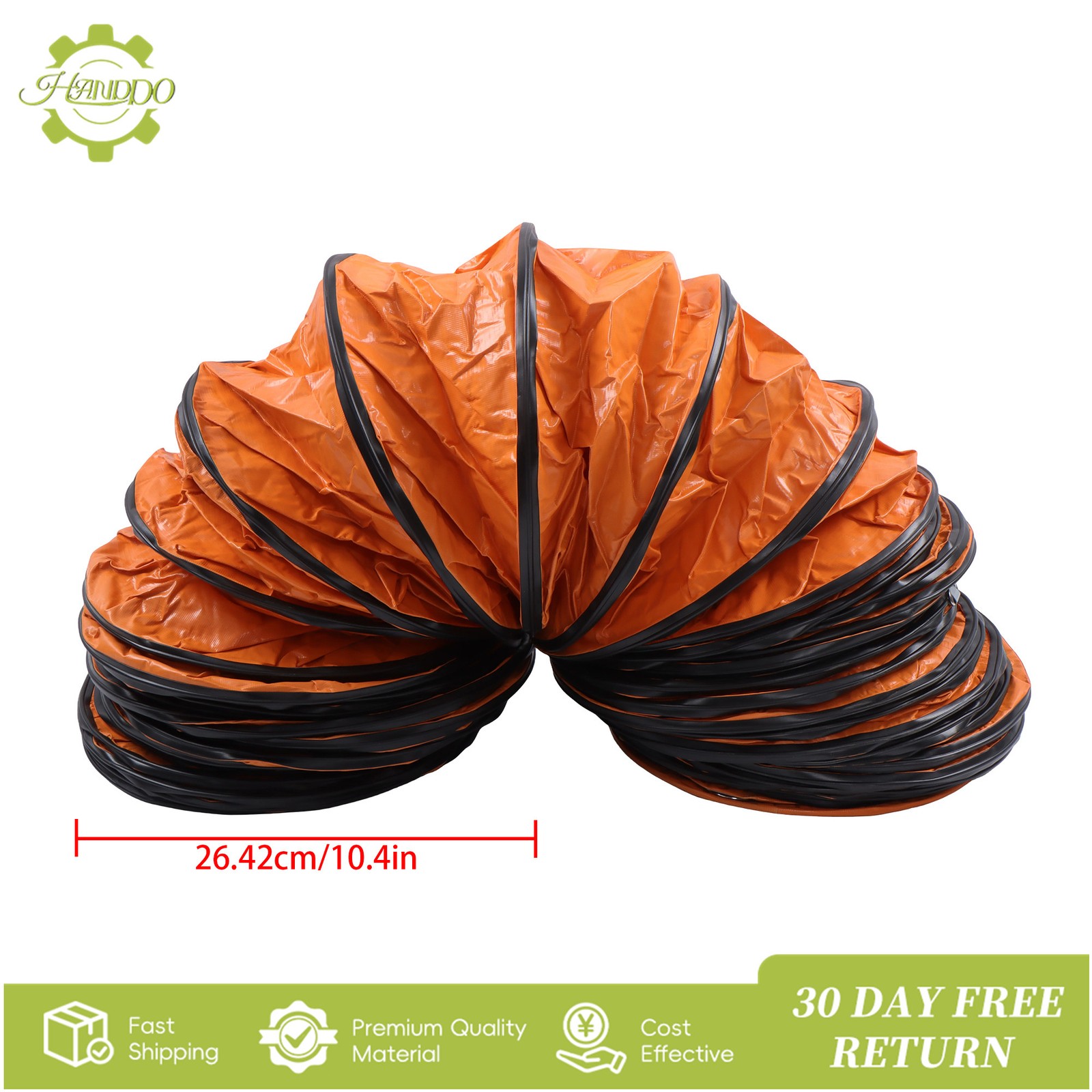 32ft Duct Hosing PVC Flexible Ducting Hose for 12inch Utility Blower Exhaust Fan
