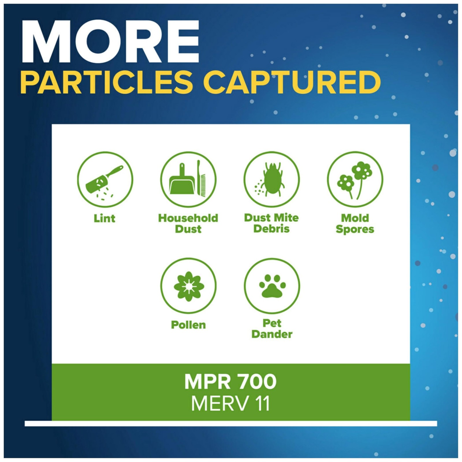Filtrete 16x25x4 AC Furnace Air Filter, MPR 700, MERV 8, Fits 16x25x4, White