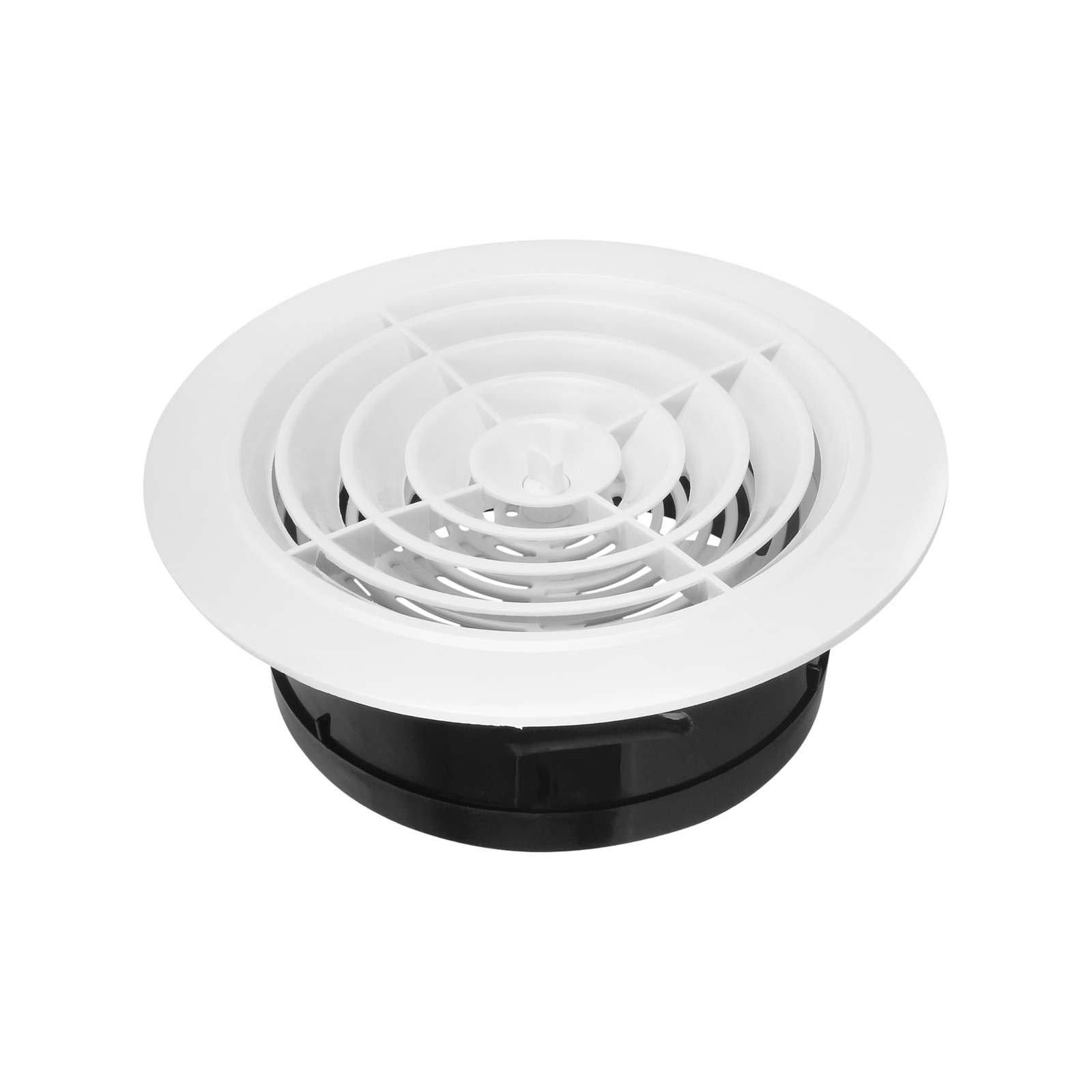 Round Air Vent Cover, 6 Inch Adjustable, ABS Ceiling 6 rotate 1pack