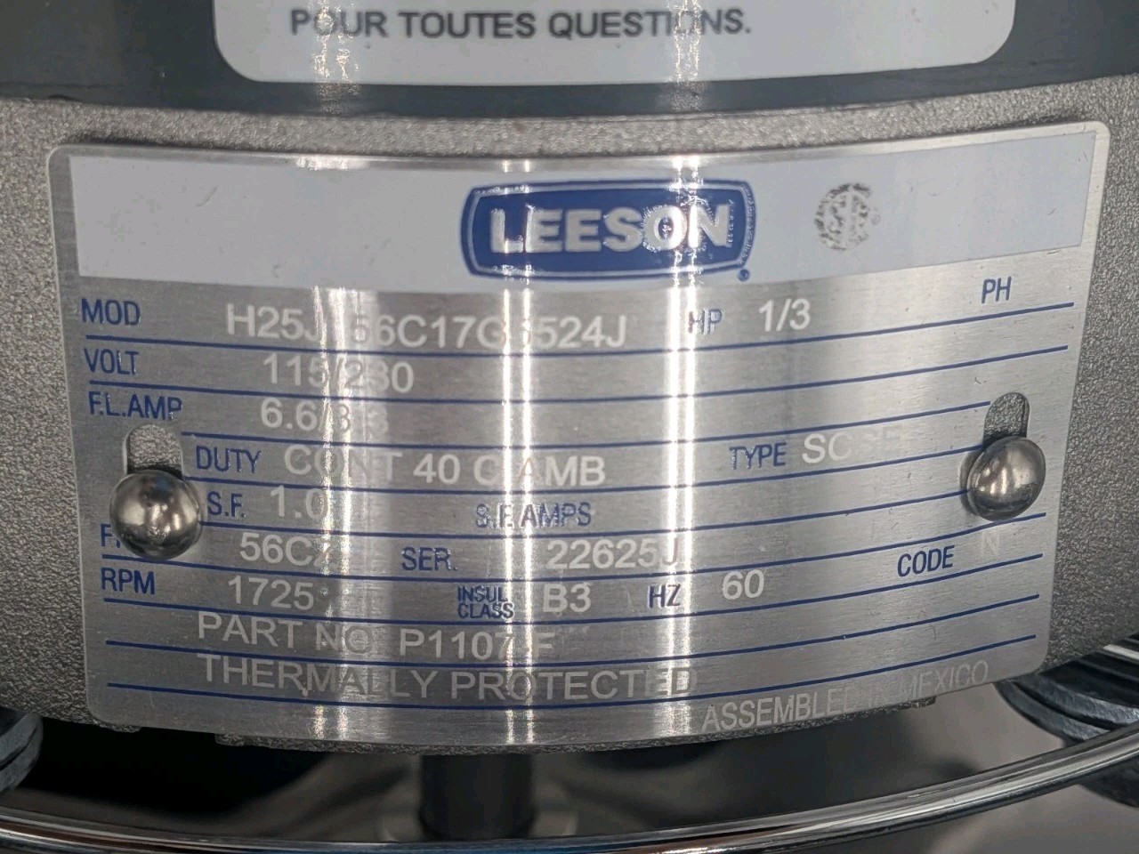 Canarm SD10-XPF 10 1/3HP 620 CFM Shutter Mounted Hazardous Location Exhaust Fan