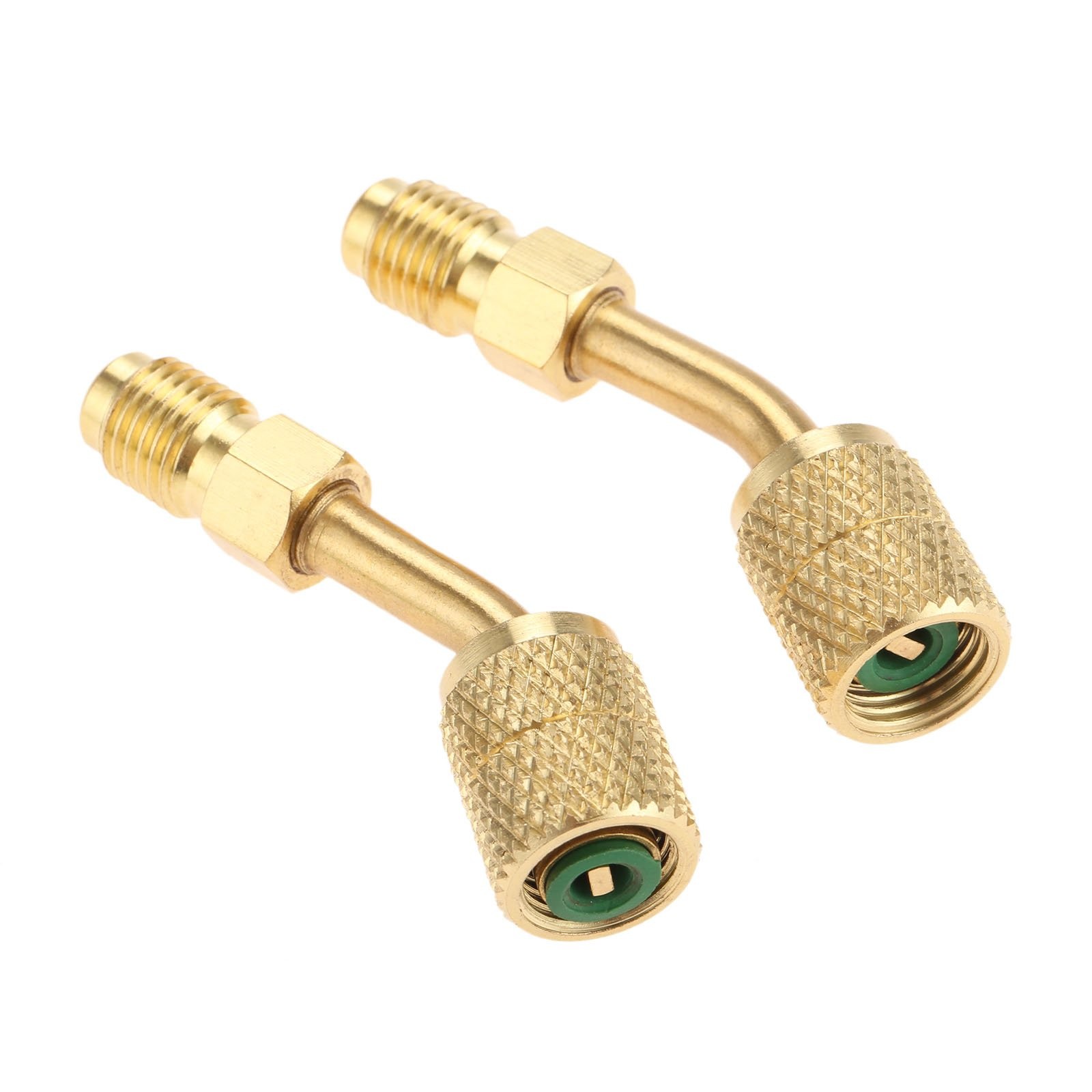 R410A Adapter 5/16″ SAE Female Quick Couplers to 1/4″ 5/16 inches, Gold