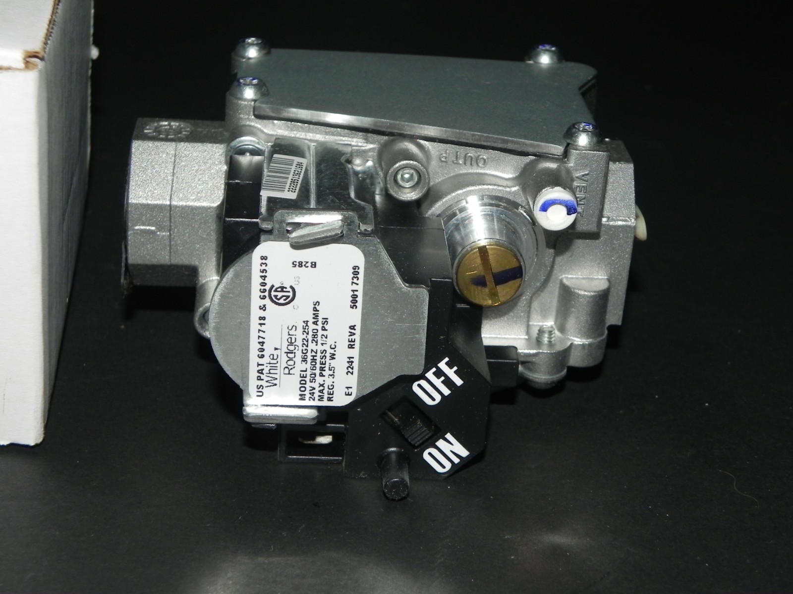 36G22-254 White-Rodgers Gas Heating Furnace Valve for Goodman 0151M00013