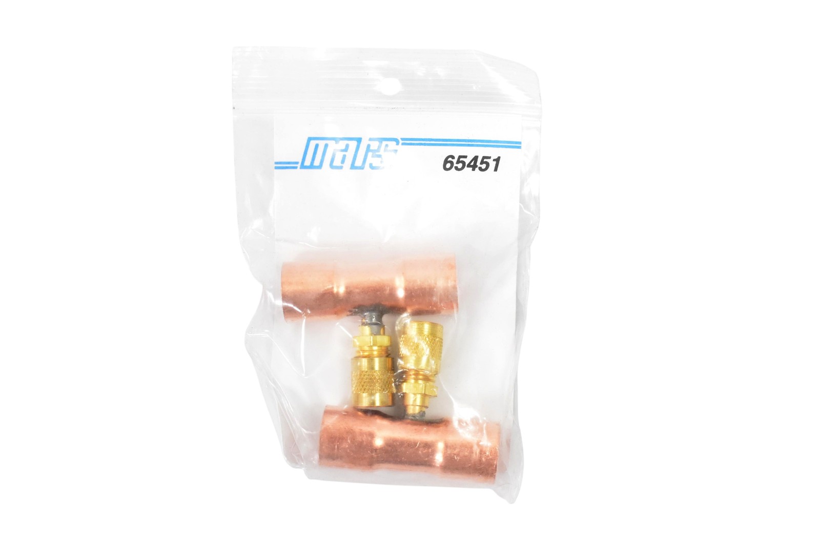 MARS 65451 Line Valve Tee Service Port 1/4 in M Flare 5/8 Copper Tube