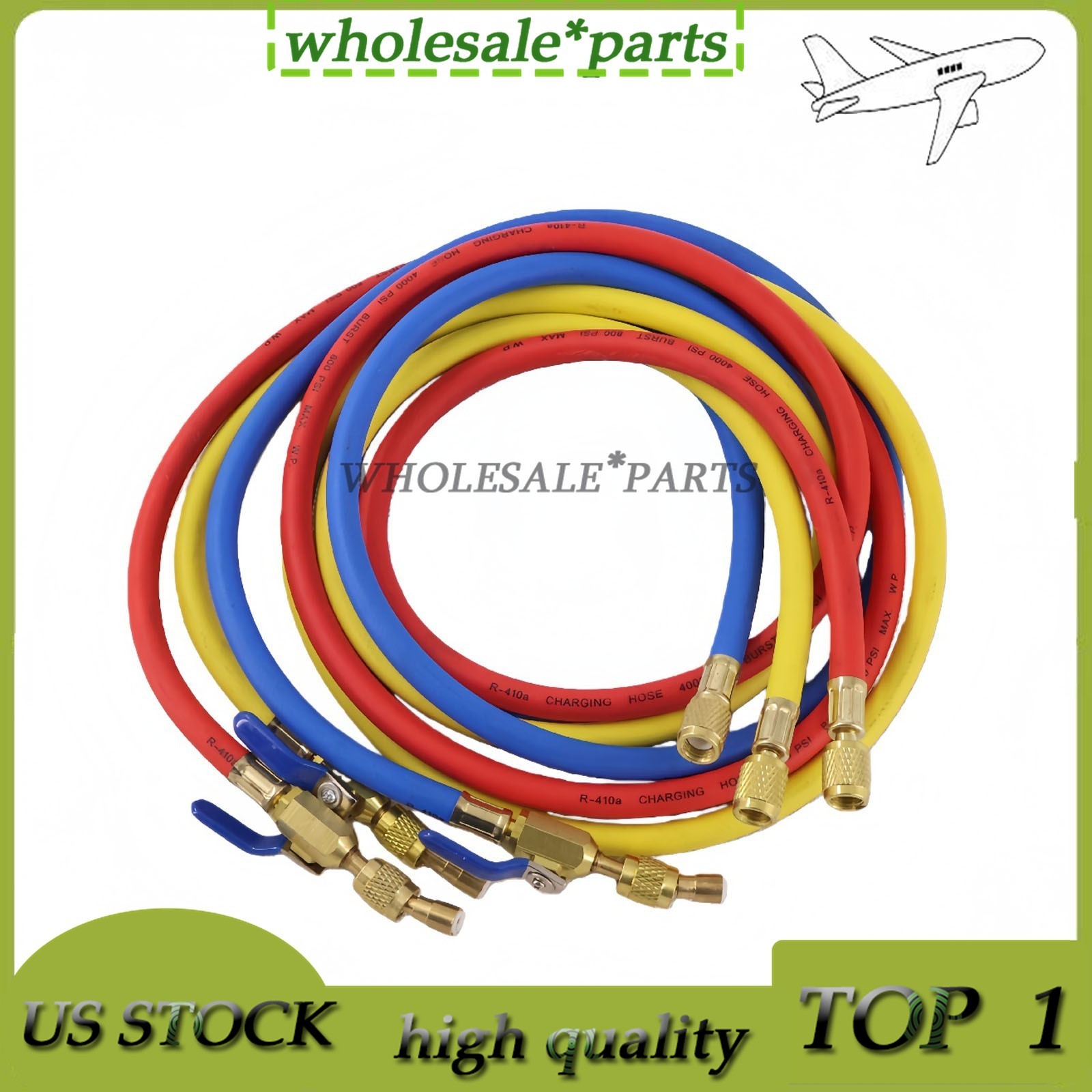 29986 3X Plus II 1/4″ Hose with Compact Ball Valve End Refrigerant Charging Hose