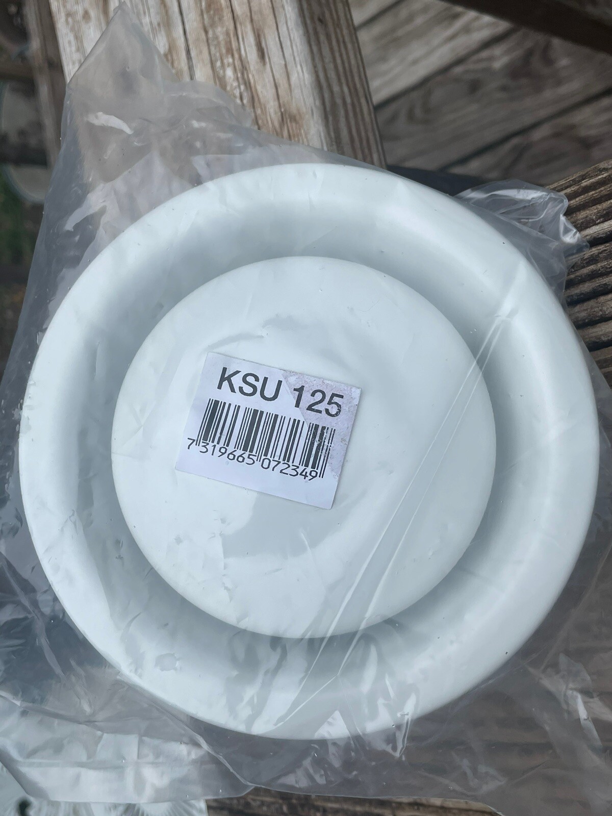 4.25” Round Return Air Vent Grille w/Sponge Gasket (6.25” Outer) No Mount Frame