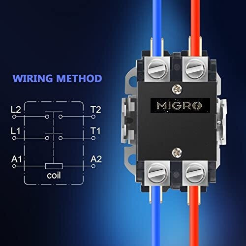 HVAC Contactor 2 Pole 40 Amp 24V Coil 50A 40A 30A Motor Air Conditioner UL DPA2L
