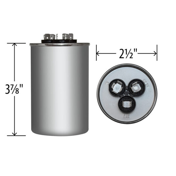 45/10 uf MFD 370 440 VAC Run Capacitor replaces GE Genteq Capcom C34510R C44510R