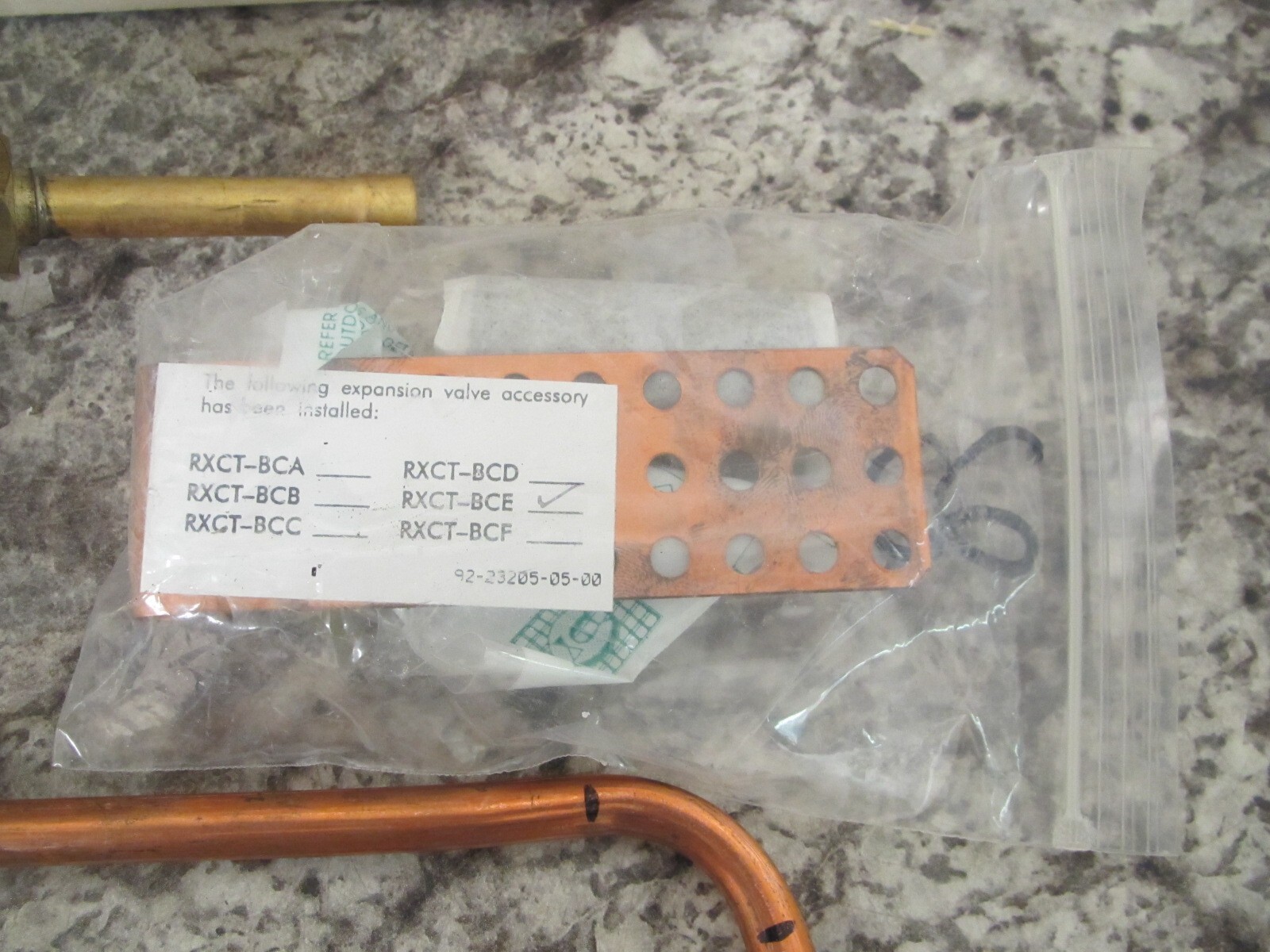 UNIVERSAL PARTS RXCT BCE 3 1/2 TO 4 TON EXPANSION VALVE CONVERSION KIT