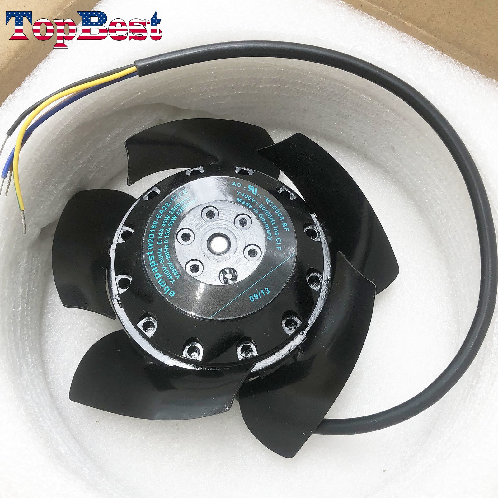 New W2D160-EA22-17 Cooling fan for Siemens W2D160-EA22-17 Spindle Blower Motor