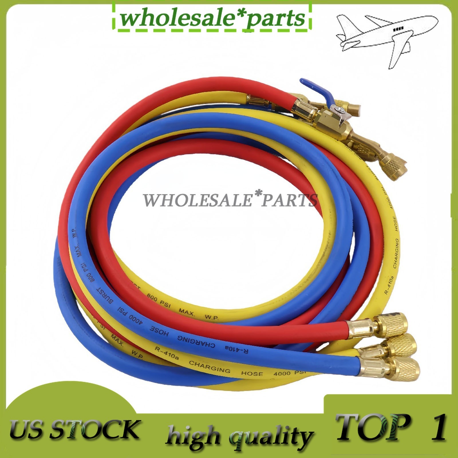 29986 3X Plus II 1/4″ Hose with Compact Ball Valve End Refrigerant Charging Hose
