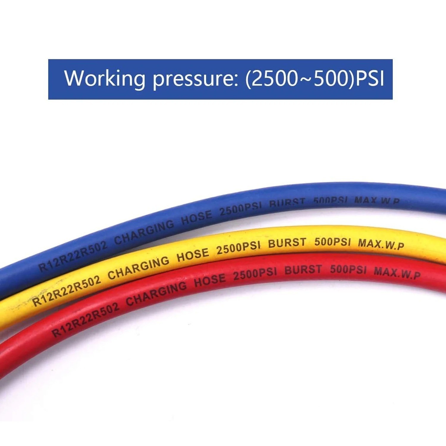 Yellow Jacket 29986 Plus II 1/4″ Charging Hose with Compact Ball Valve 72″