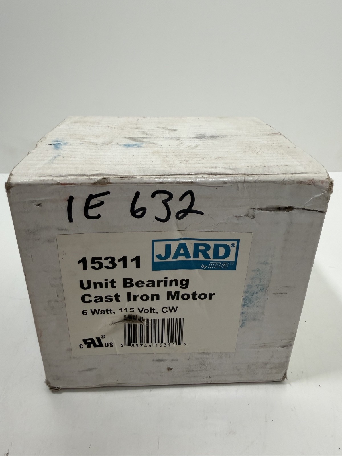 JARD by Mars 15411 Unit Bearing Cast Iron Motor 9W 115V 1550 RPM