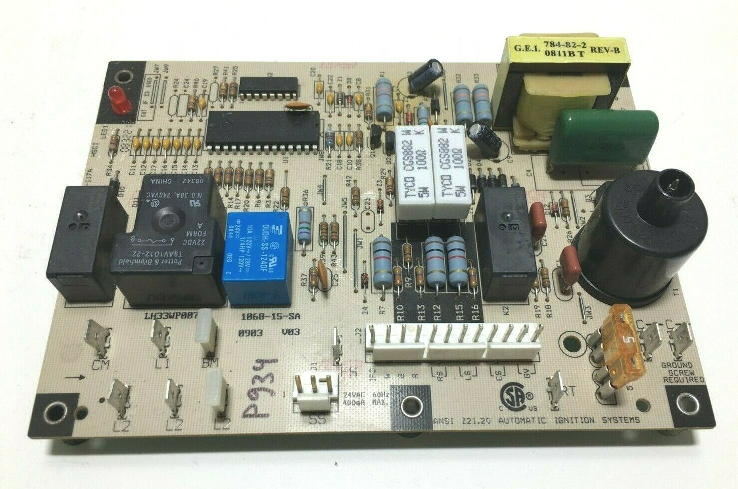 Carrier LH33WP007 Control Circuit Board 1068-83-117A 1068-15-SA used #P934
