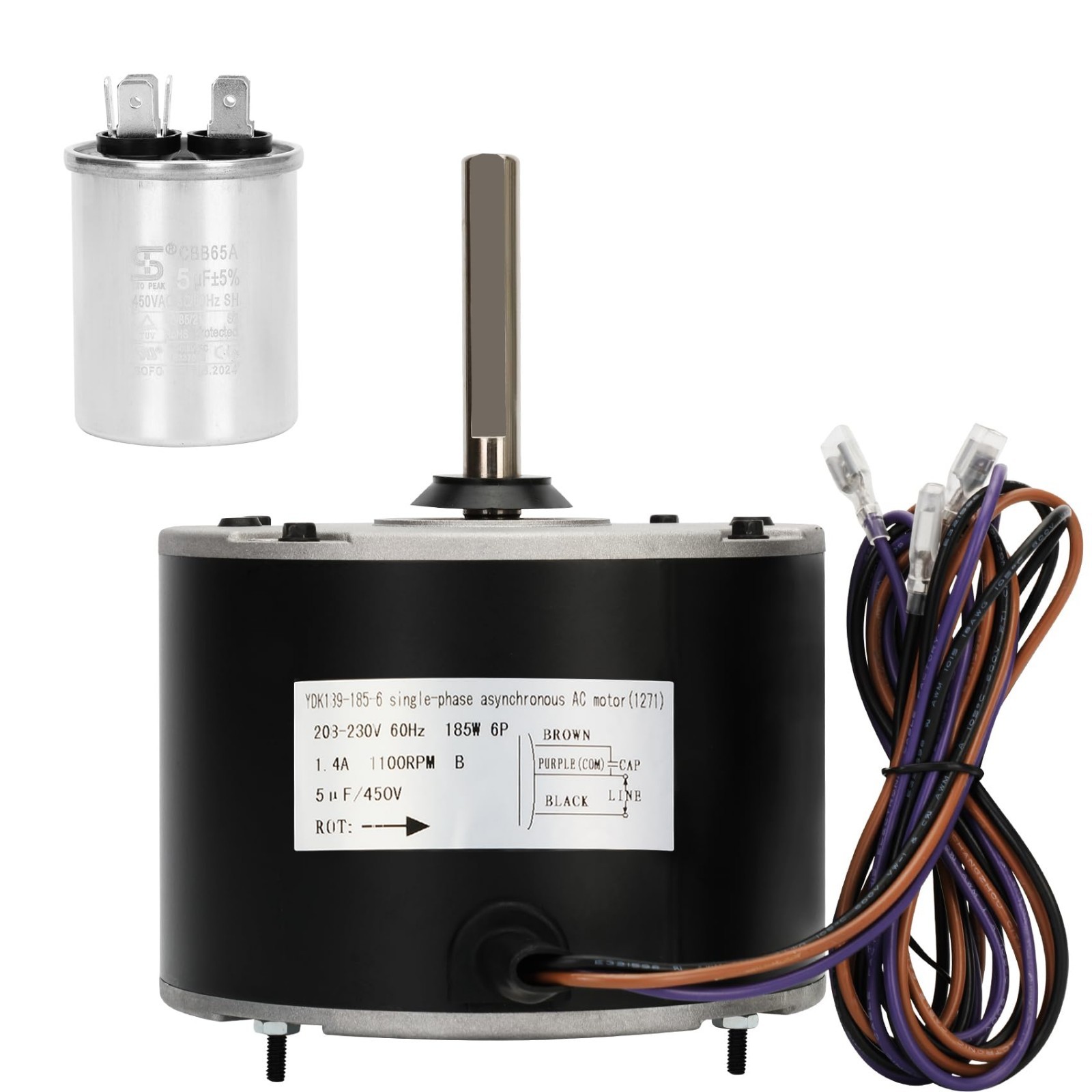 1/4 HP Condenser Fan Motor Replacement for Goodman, Janitrol, Amana AC Units