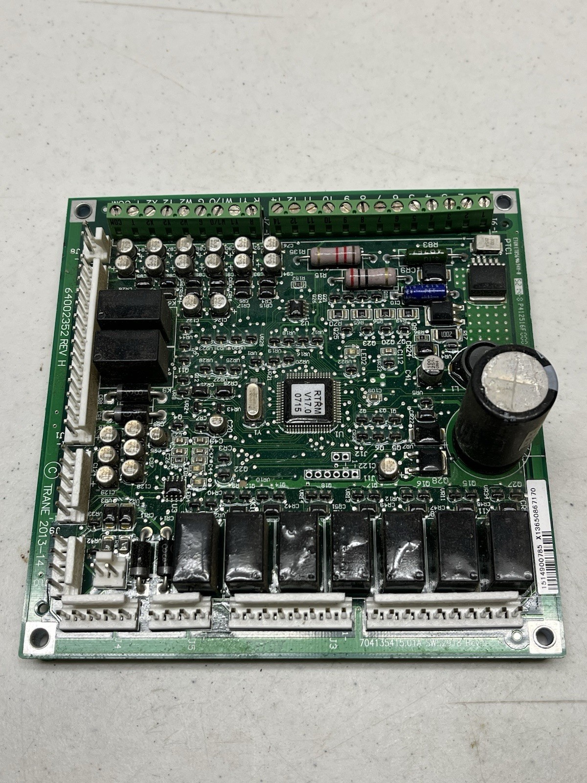 Trane Control Circuit Board X13650867170 64002352 REV H 30 DAY WARRANTY