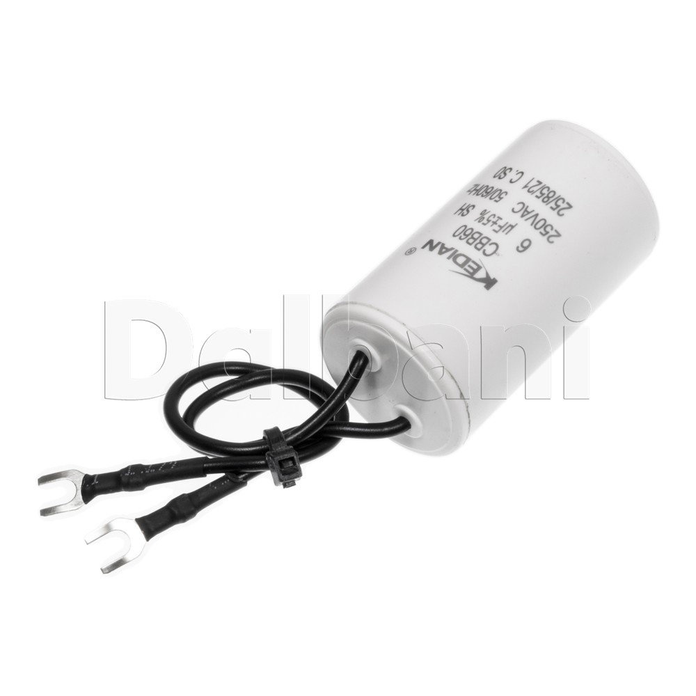 New 6UF 250VAC Wire Motor Run Capacitor CBB60 50/60HZ HVAC 25/85/21 25X45mm 6MFD