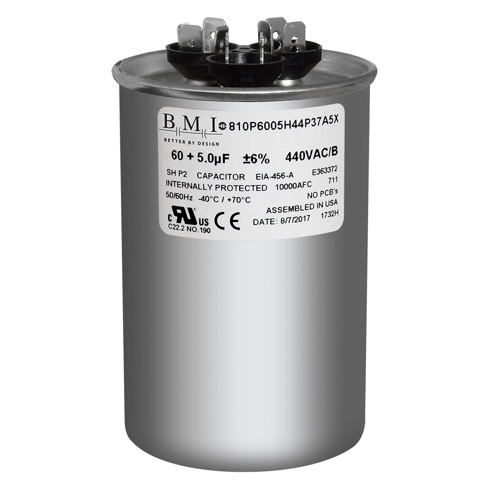 Lennox 76K02 60/5 MFD 370 440 VAC CBB65A Replacement Capacitor