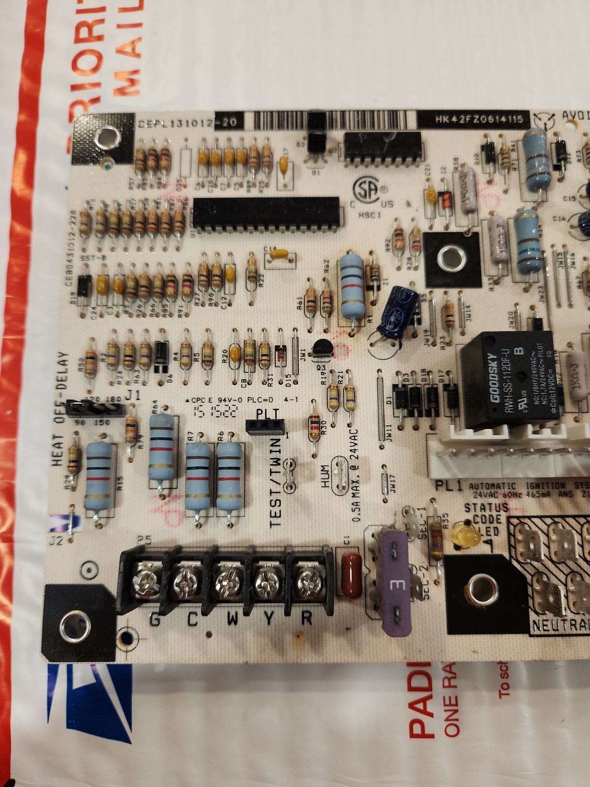 Furnace Control Board CEBD430590-12A Cepl130590-01-1 HK42FZ061 Tested