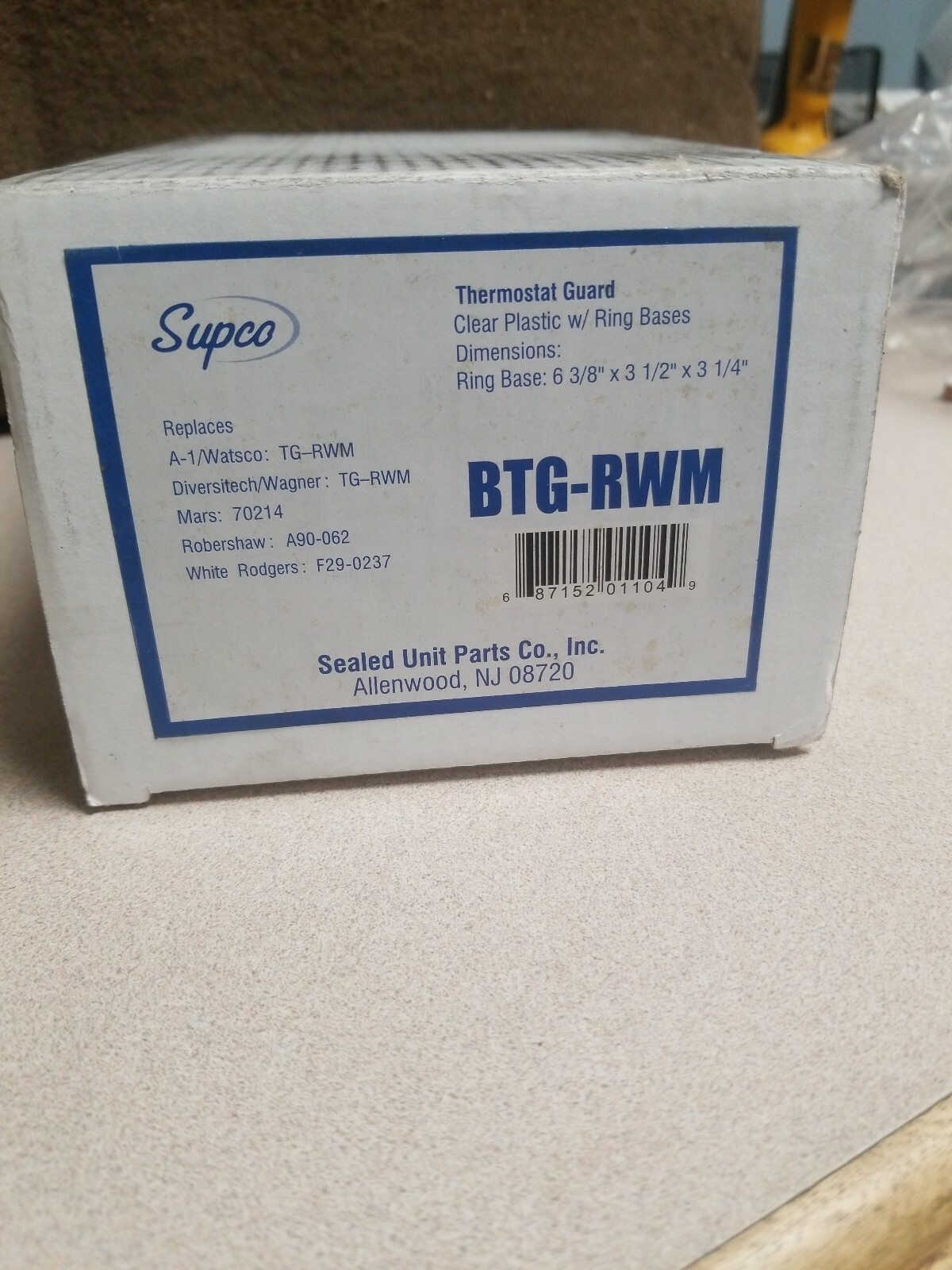 SUPCO THERMOSTAT GUARD, 6-3/8″ × 3-1/2″ × 3-1/4″ BTG-RWM