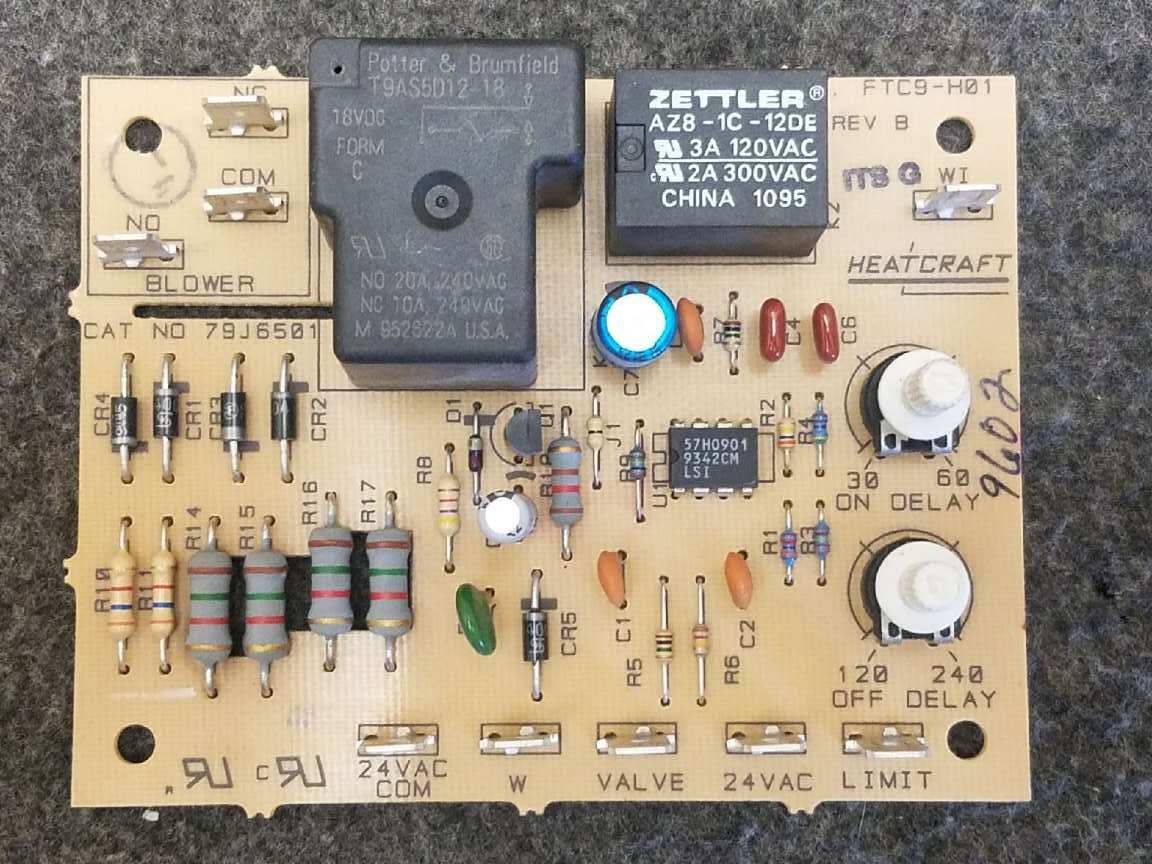 Heatcraft FTC9-H01 FTC9-H02 FTC9-H03 Fan timer Lennox 79J6501 79J65 51K46
