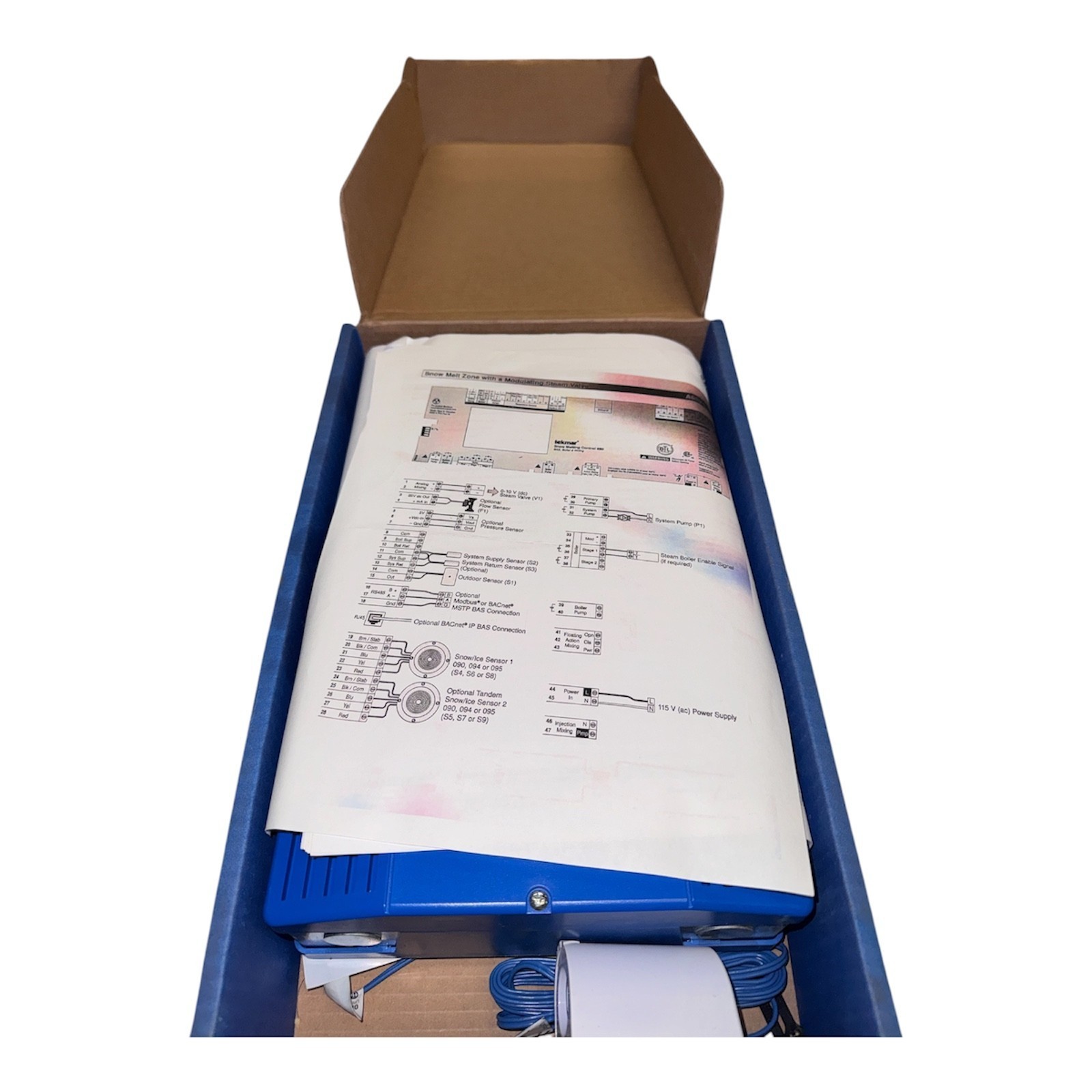 Tekmar 680 Snow Melting Control BAS Boiler and Mixing Touchscreen Panel