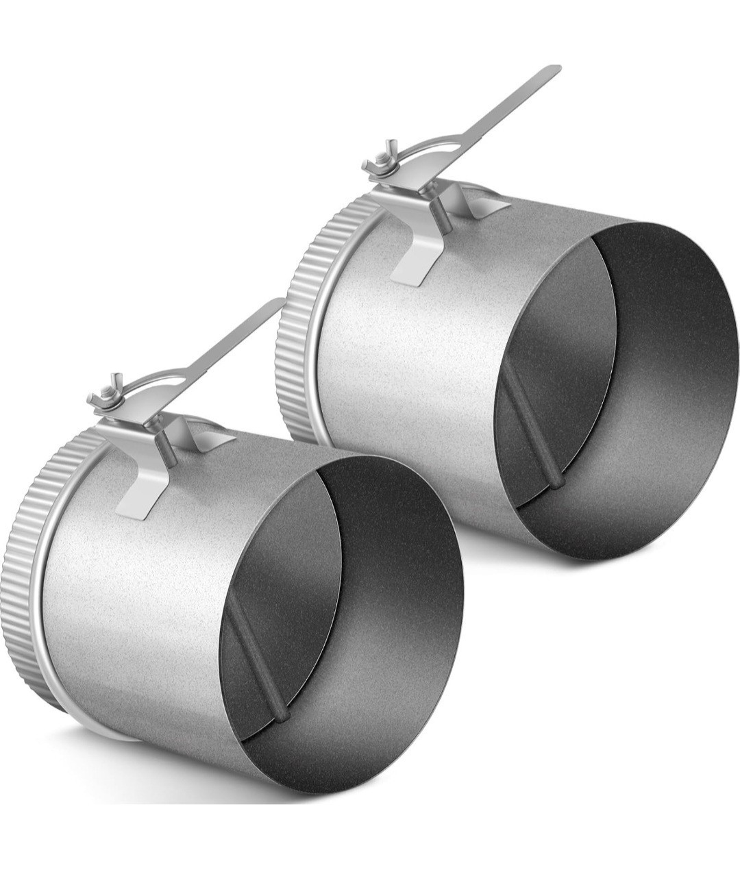Therwen 6″ Backdraft Damper Duct Manual Volume Galvanized Air Adjustment 2 Pcs