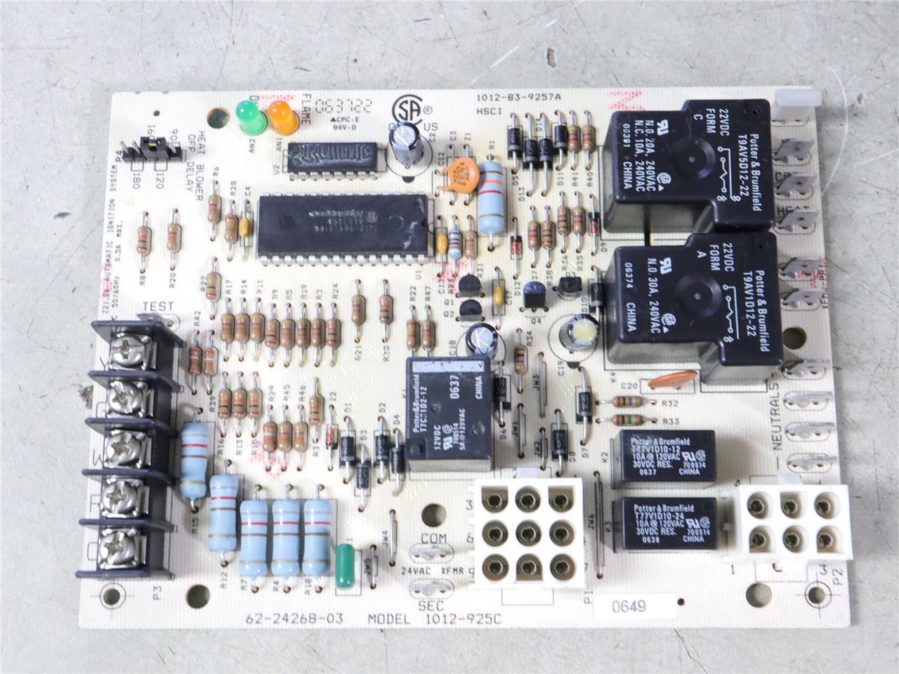 Rheem Ruud 1012-925C Furnace Control Circuit Board 62-24268-03