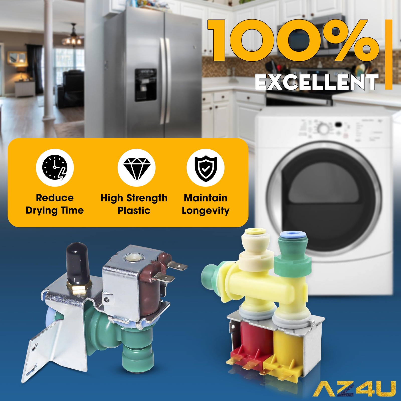 AZ4U WPW10238100 W10238100 & 3.94 x 4.72 x 3.54 inches, As picture