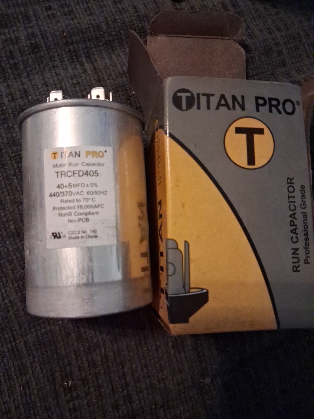Packard Titan Pro Single Run Capacitor – TRCFD405