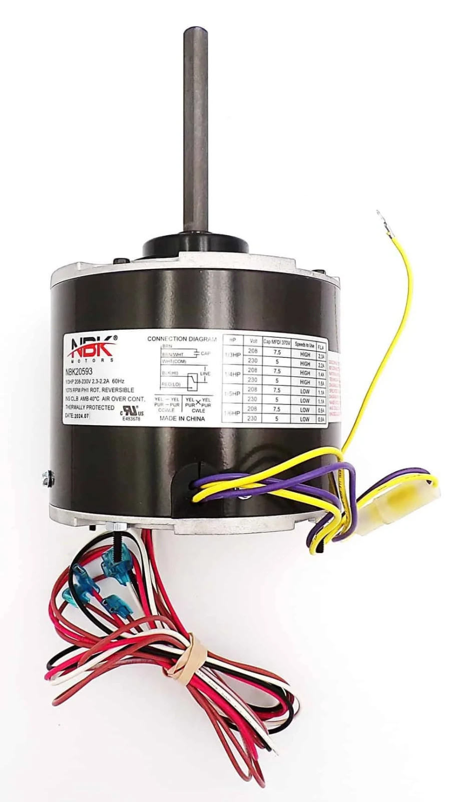 TEGRO REPLACEMENT For Fasco D2827 Condenser Motor 230V, 1/6-1/3HP