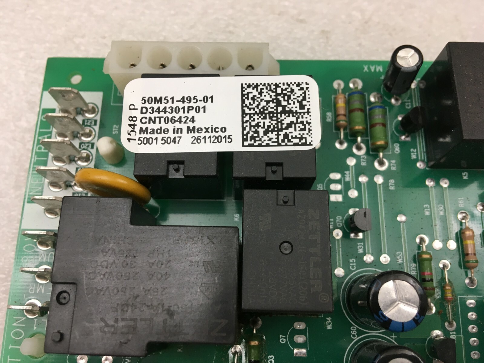 TRANE American Standard D344301P01 Control Circuit Board 50M51-495 CNT0642 #P527