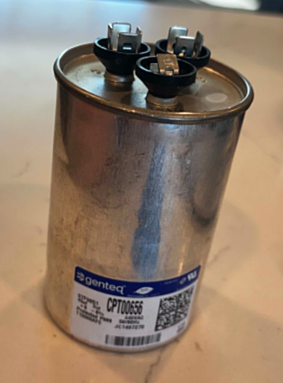 Genteq CPT-0656 CPT00656 Dual Capacitor 45/5 uf MFD 440 VAC