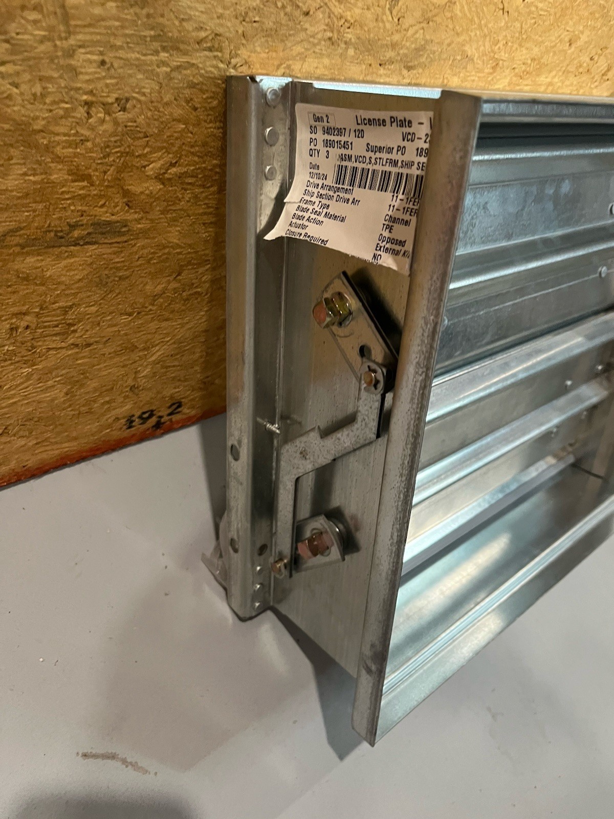 GreenHeck VCD-23 14×12 Low Leakage Control Damper Exhaust Vent Made In USA