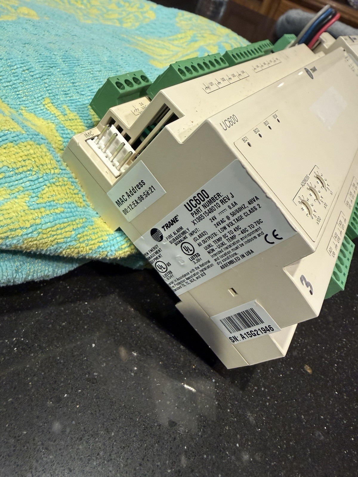 Trane UC600 Programmable Controller X13651548010 Rev J W/XM30 Expansion Module