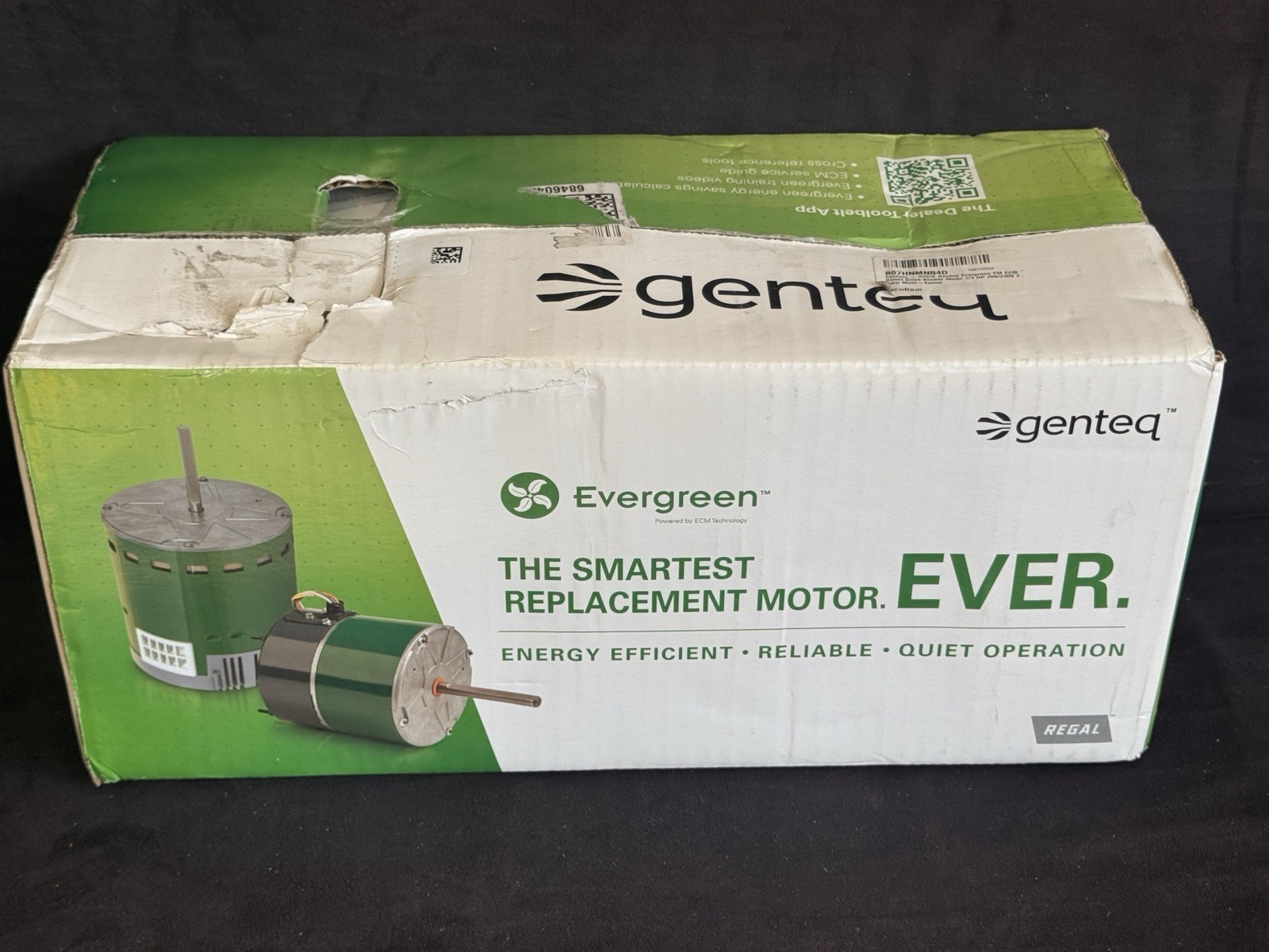 Century – 6203E Genteq Evergreen EM ECM Direct Drive Blower Motor 1/3 HP 208/…