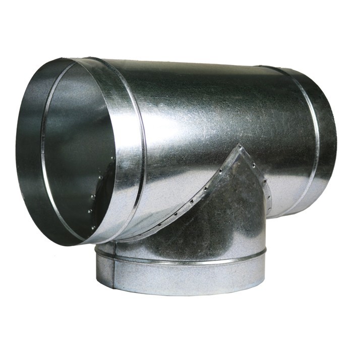 T Duct Connector 6in x 6in x 6in AC or Ventalation